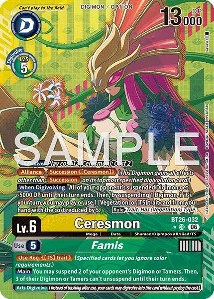 Image for Ceresmon // Famis (Alternate Art) - Digimon Card Game