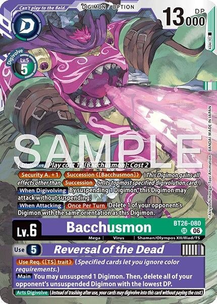 Image for Bacchusmon // Reversal of the Dead - Digimon Card Game