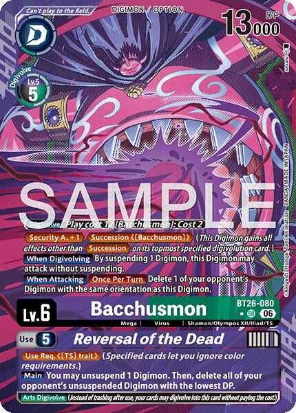 Image for Bacchusmon // Reversal of the Dead (Alternate Art) - Digimon Card Game