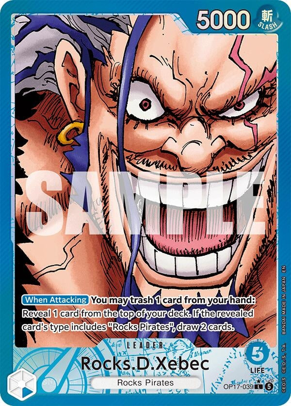 Image for Rocks.D.Xebec (039) (Alternate Art) - One Piece Card Game
