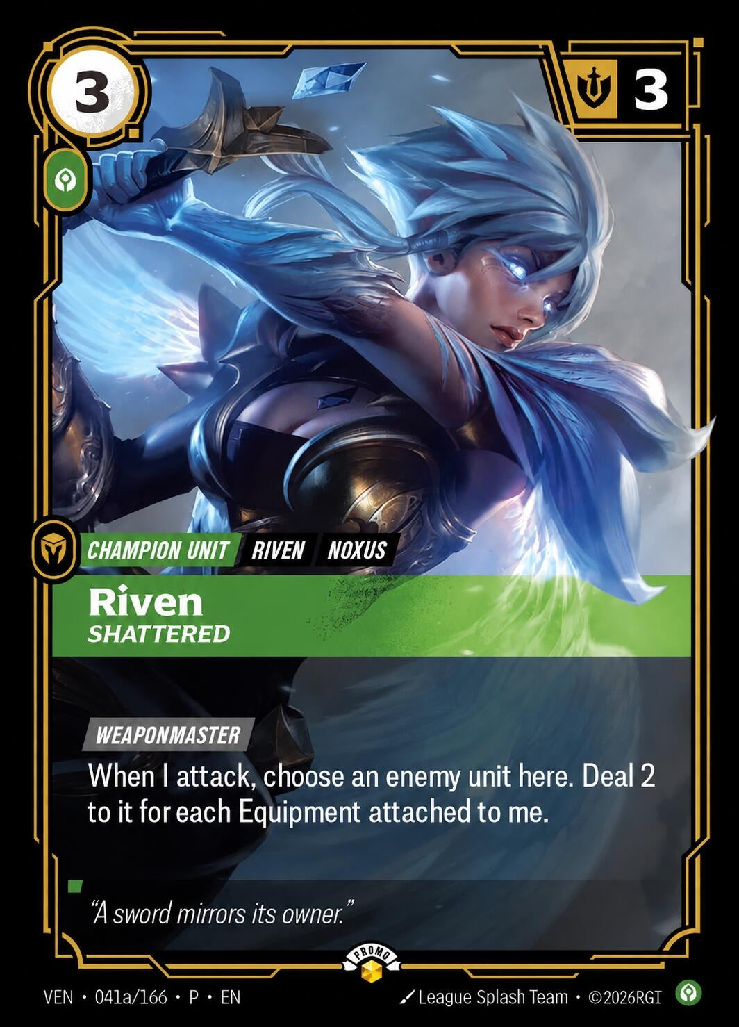 Image for Riven, Shattered - Riftbound: League of Legends Trading Card Game