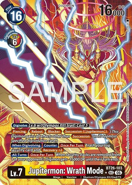 Image for Jupitermon: Wrath Mode (Alternate Art) - Digimon Card Game