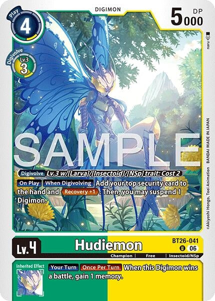 Image for Hudiemon - Digimon Card Game