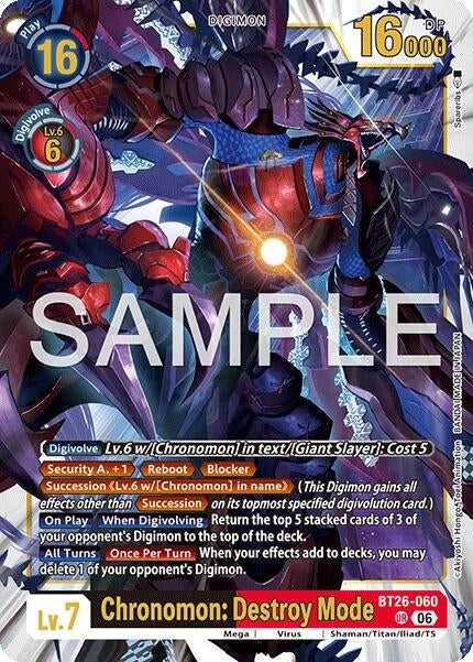Image for Chronomon: Destroy Mode - Digimon Card Game