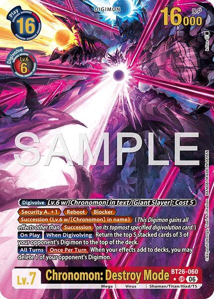 Image for Chronomon: Destroy Mode (Alternate Art) - Digimon Card Game