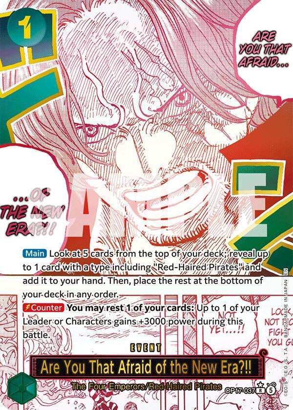 Image for Are You That Afraid of the New Era?! (Alternate Art) - One Piece Card Game