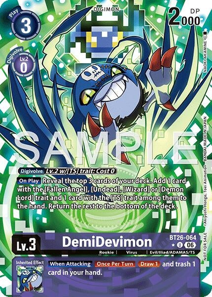 Image for DemiDevimon (Alternate Art) - Digimon Card Game