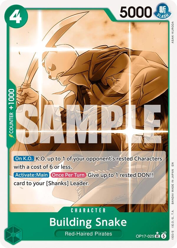Image for Building Snake (Pandaman Art) - One Piece Card Game