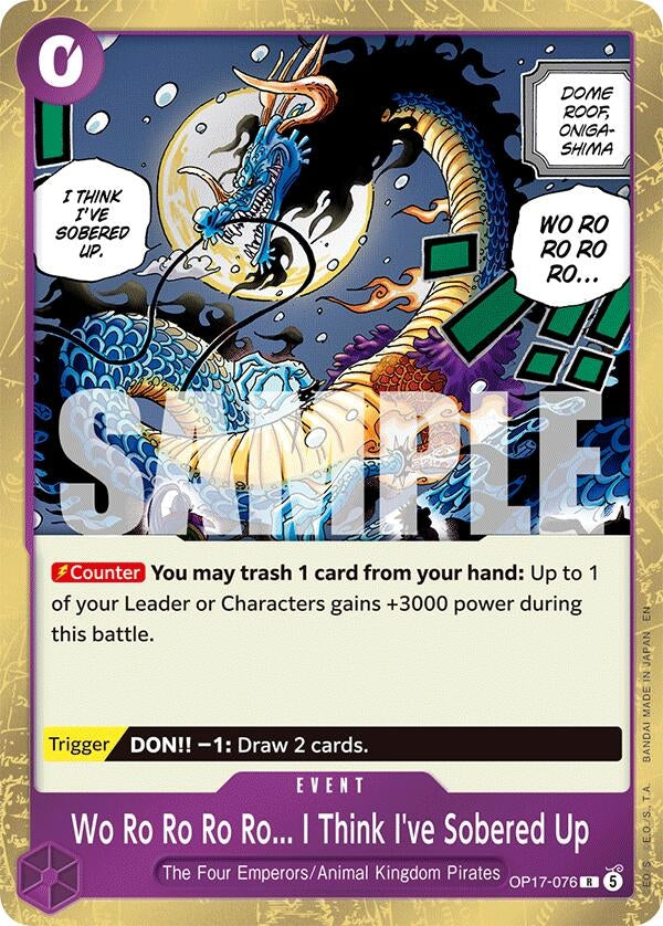 Image for Wo Ro Ro Ro Ro... I Think I've Sobered Up - One Piece Card Game