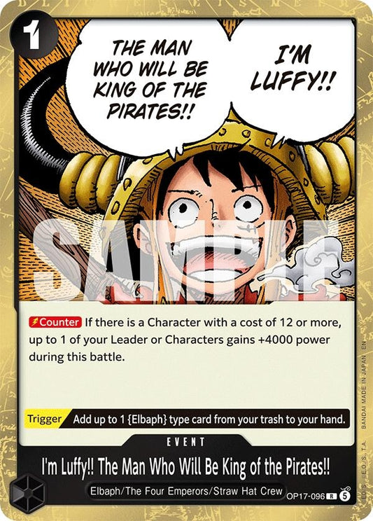 Image for I'm Luffy!! The Man Who Will Be King of the Pirates!! - One Piece Card Game