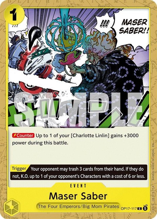Image for Maser Saber - One Piece Card Game