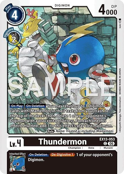 Image for Thundermon - Digimon Card Game