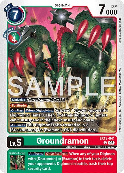 Image for Groundramon - Digimon Card Game