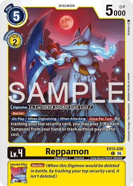 Image for Reppamon - Digimon Card Game