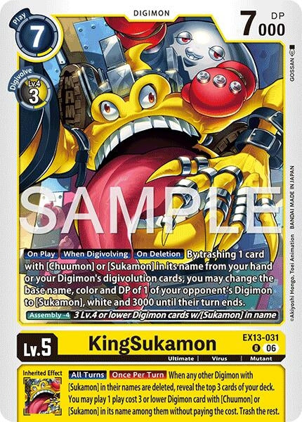 Image for KingSukamon - Digimon Card Game