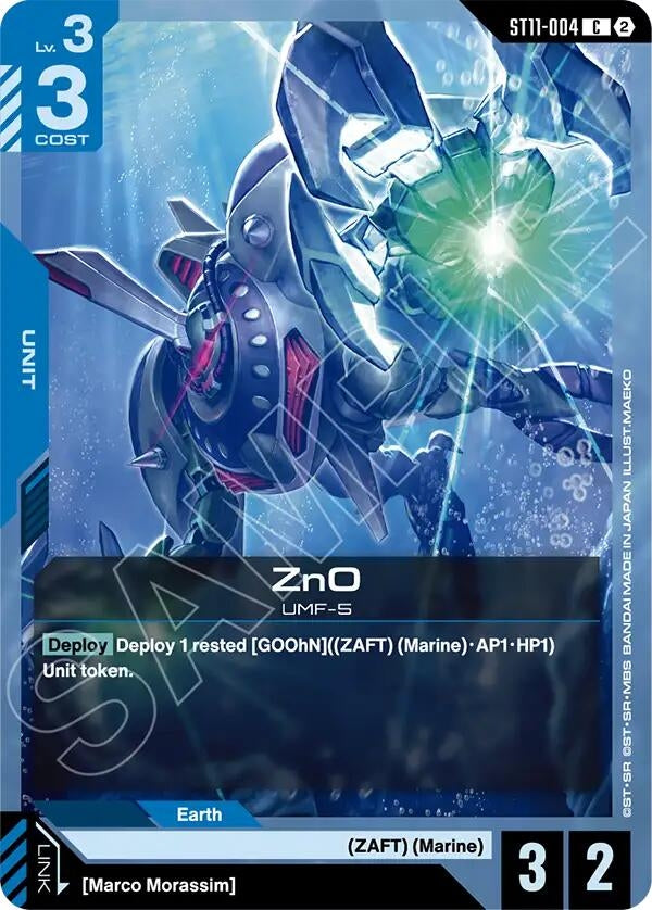 Image for ZnO - Gundam Card Game