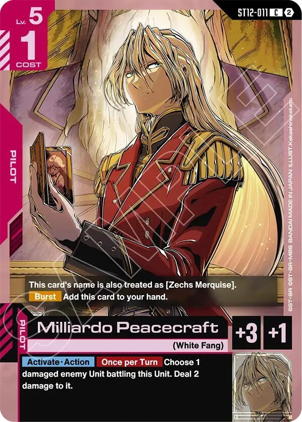 Image for Milliardo Peacecraft - Gundam Card Game
