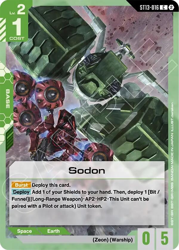 Image for Sodon - Gundam Card Game