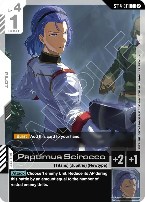 Image for Paptimus Scirocco - Gundam Card Game