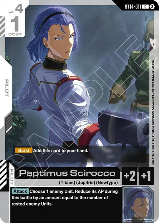 Image for Paptimus Scirocco - Gundam Card Game