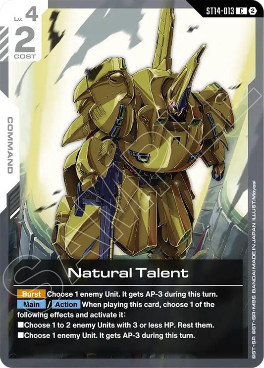 Image for Natural Talent - Gundam Card Game