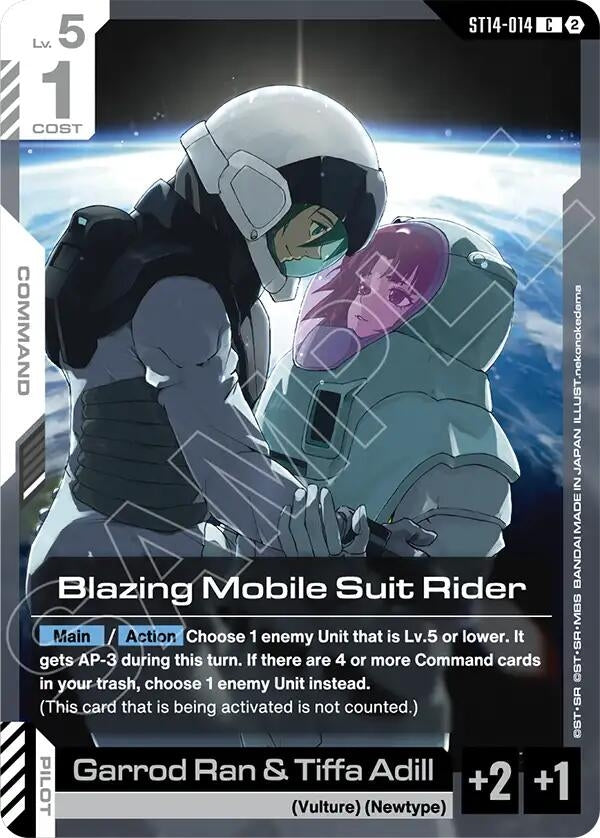 Image for Blazing Mobile Suit Rider - Gundam Card Game