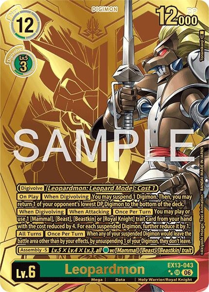 Image for Leopardmon (Rare Pull) - Digimon Card Game