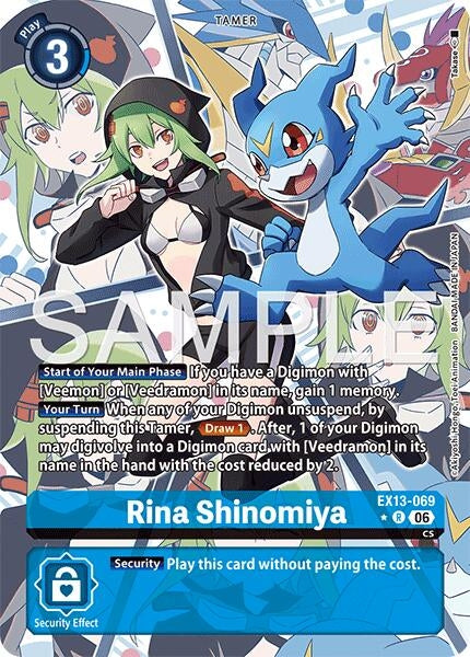 Image for Rina Shinomiya (Alternate Art) - Digimon Card Game