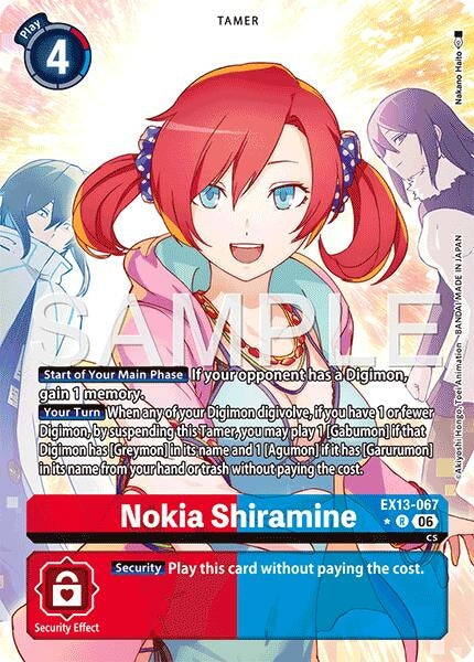 Image for Nokia Shiramine (Alternate Art) - Digimon Card Game