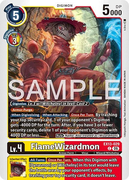 Image for FlameWizardmon - Digimon Card Game