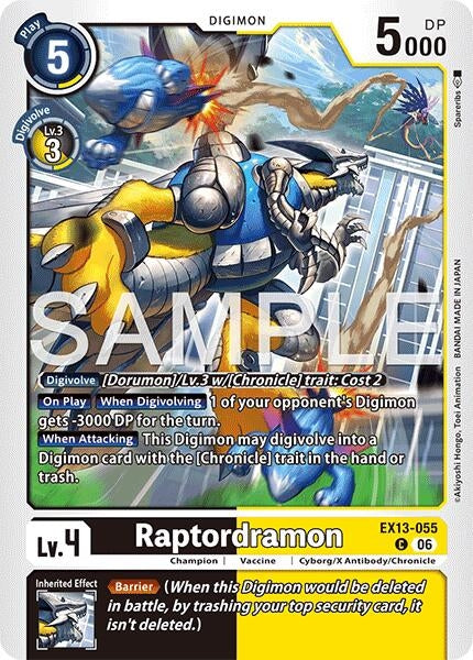 Image for Raptordramon - Digimon Card Game