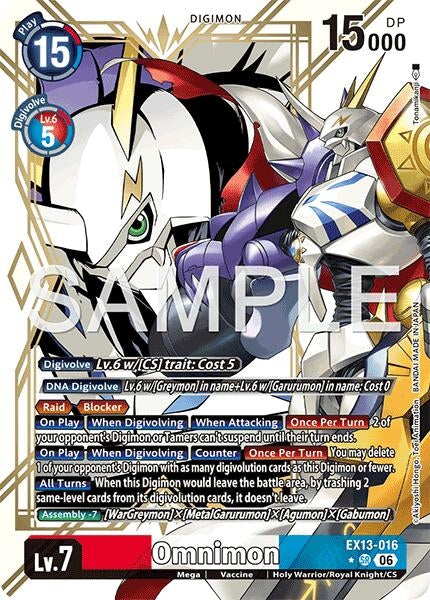 Image for Omnimon (Alternate Art) - Digimon Card Game
