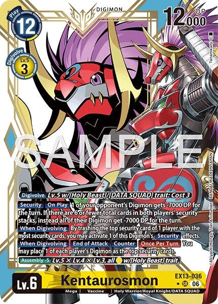 Image for Kentaurosmon (Alternate Art) - Digimon Card Game