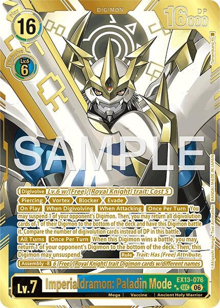 Image for Imperialdramon: Paladin Mode (Rare Pull) - Digimon Card Game