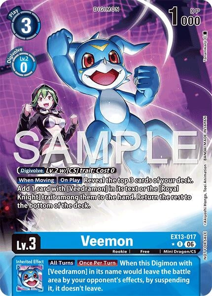 Image for Veemon (Extended Art) - Digimon Card Game