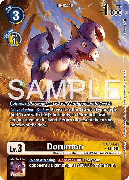 Image for Dorumon (Extended Art) - Digimon Card Game