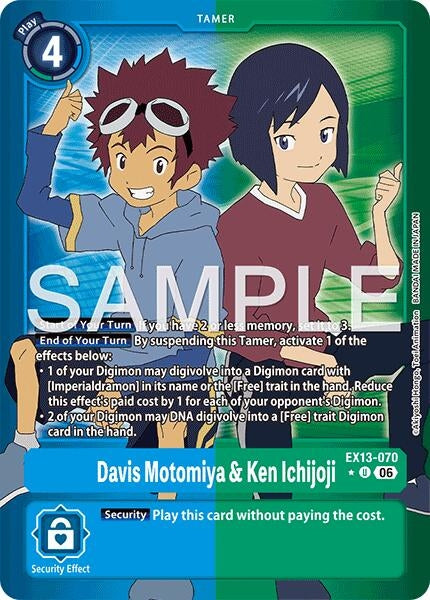 Image for Davis Motomiya & Ken Ichijoji (Limited Foil) - Digimon Card Game