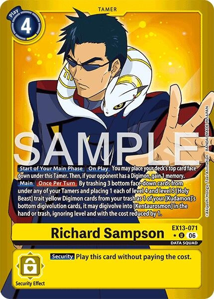 Image for Richard Sampson (Limited Foil) - Digimon Card Game