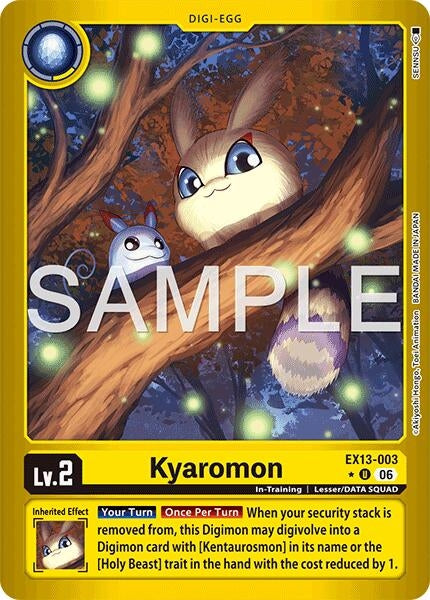 Image for Kyaromon (Limited Foil) - Digimon Card Game