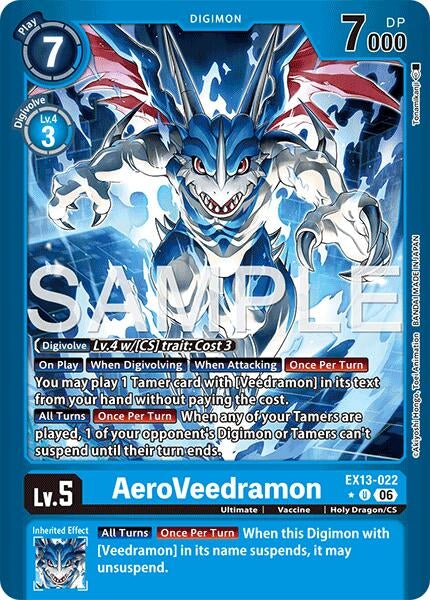 Image for AeroVeedramon (Limited Foil) - Digimon Card Game