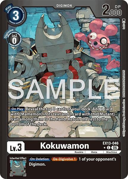 Image for Kokuwamon (Limited Foil) - Digimon Card Game