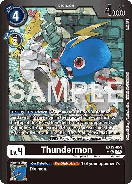 Image for Thundermon (Limited Foil) - Digimon Card Game