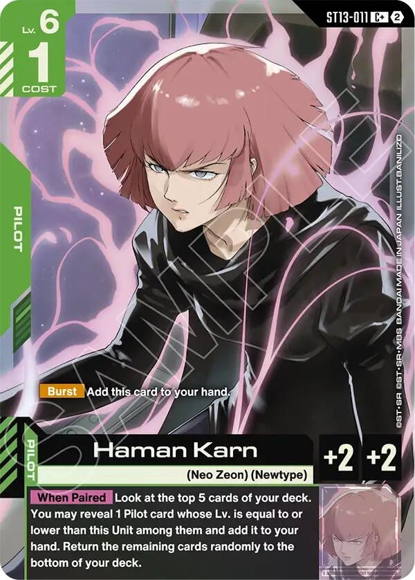 Image for Haman Karn (C+) - Gundam Card Game