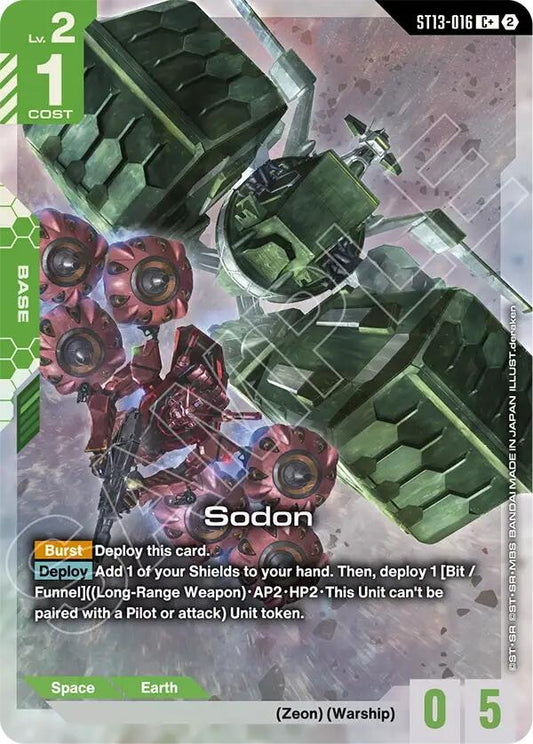 Image for Sodon (C+) - Gundam Card Game