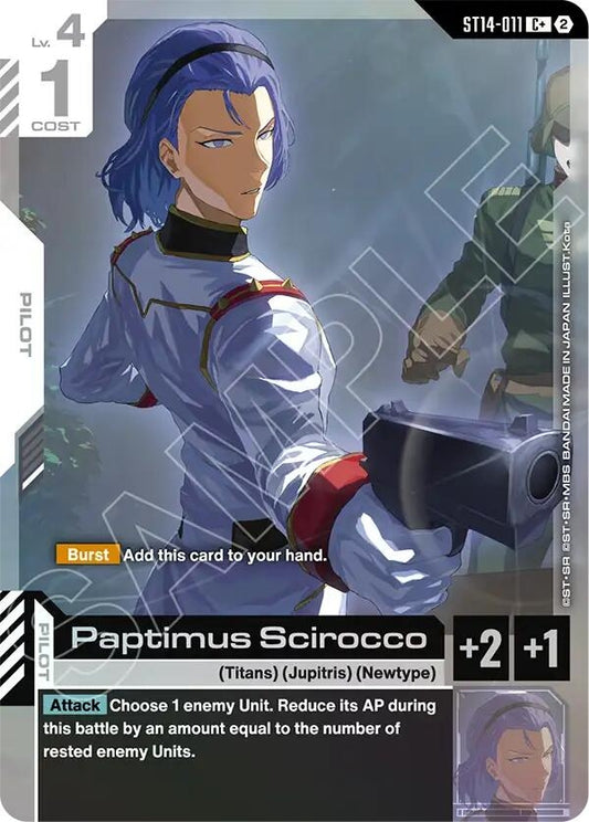 Image for Paptimus Scirocco (C+) - Gundam Card Game