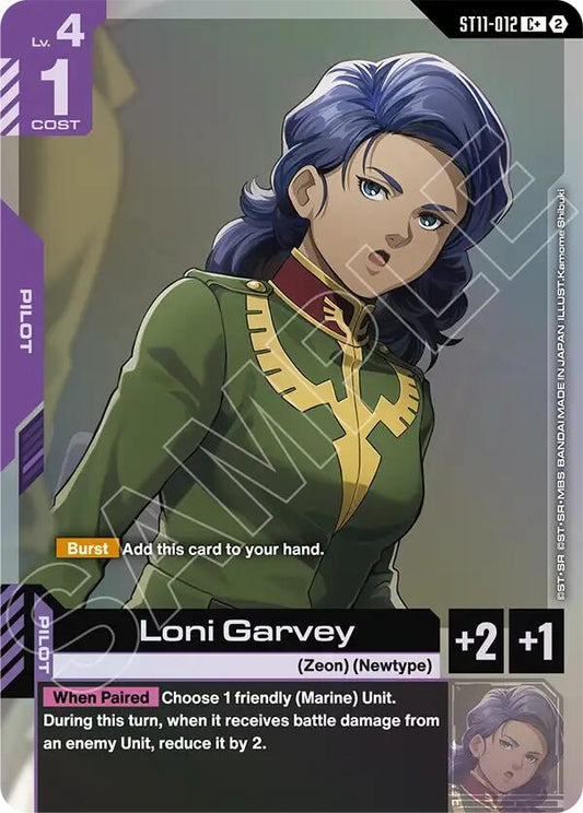 Image for Loni Garvey (C+) - Gundam Card Game