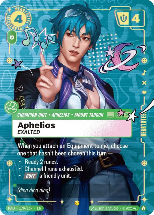Image for Aphelios, Exalted (Heartsteel Overnumbered) - Riftbound: League of Legends Trading Card Game