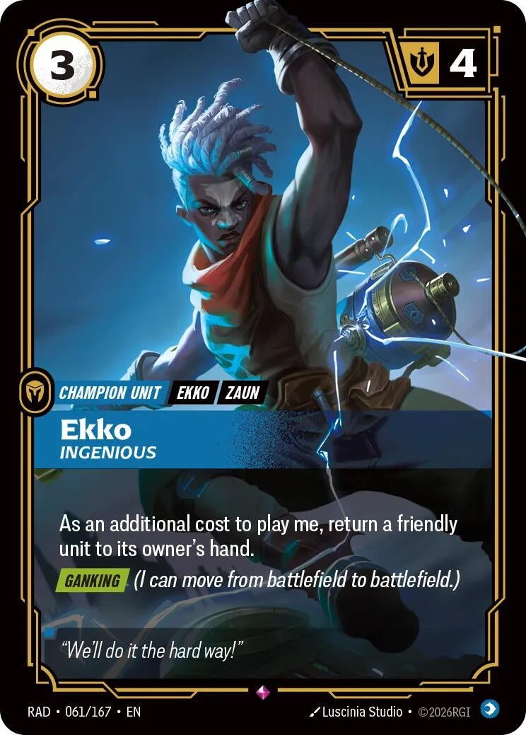 Image for Ekko, Ingenious - Riftbound: League of Legends Trading Card Game
