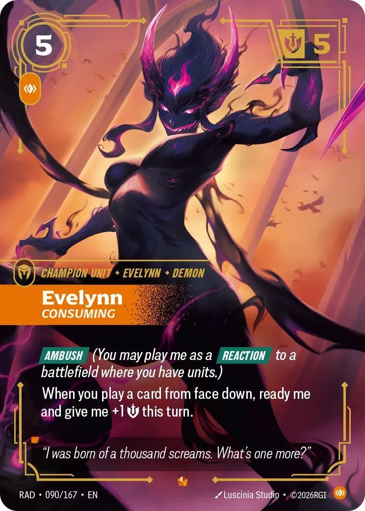 Image for Evelynn, Consuming - Riftbound: League of Legends Trading Card Game