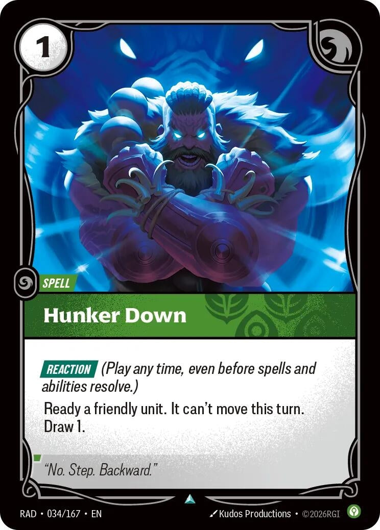 Image for Hunker Down - Riftbound: League of Legends Trading Card Game